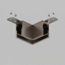 Угловой элемент для трека BASE SHINE PRIME 90° потолок-потолок Темный никель алюминий