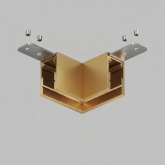 Угловой элемент для трека BASE SHINE PRIME 90° потолок-потолок Сатин. лат. алюминий