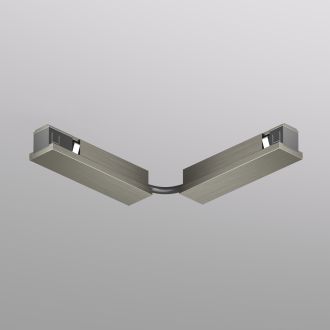 TR5724-DN Электрический коннектор для трека SHINE BASE 90° стена-потолок с поворотом трека под произвольным углом, темный никель, алюминий