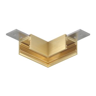 TR5731-SB Угловой элемент для трека SHINE BASE 90° потолок-потолок, сатинированная латунь, алюминий