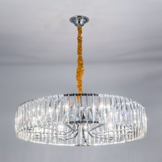 Подвесная люстра Eletto Aria EL321P10, 10×E14 по 60 Вт, хром/прозрачный