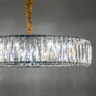 Подвесная люстра Eletto Aria EL321P10, 10×E14 по 60 Вт, хром/прозрачный