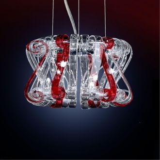 Подвесная люстра Eletto Volution EL326P09.2, 9×G9 по 40 Вт, хром/прозрачный