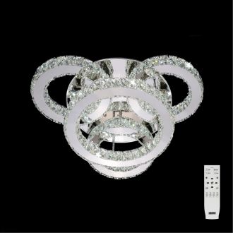 Накладная люстра Eletto Olimpia EL330C70.1, LED 140 Вт, хром/прозрачный
