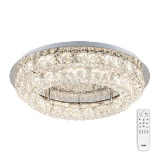 Накладная люстра Eletto Olimpia EL330C80.1, LED 80 Вт, хром/прозрачный