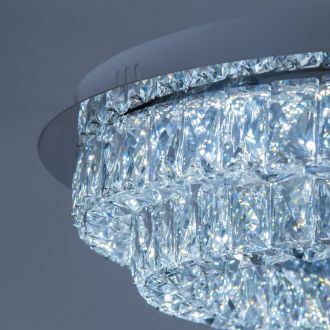 Накладная люстра Eletto Olimpia EL330C80.1, LED 80 Вт, хром/прозрачный