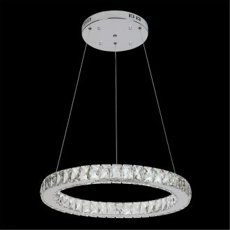 Подвесная люстра Eletto Olimpia EL330P40.1, LED 80 Вт, хром/прозрачный