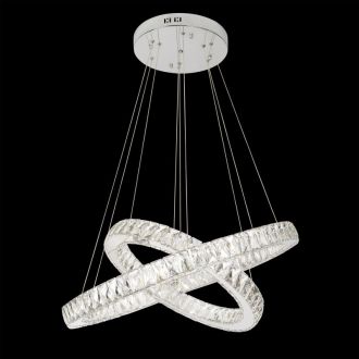 Подвесная люстра Eletto Olimpia EL330P60.1, LED 120 Вт, хром/прозрачный