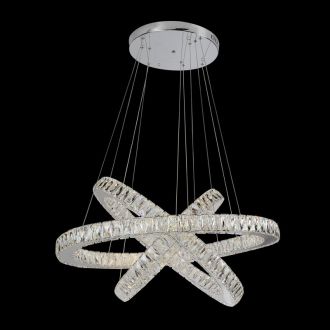 Каскадная люстра Eletto Olimpia EL330P90.1, LED 180 Вт, хром/прозрачный