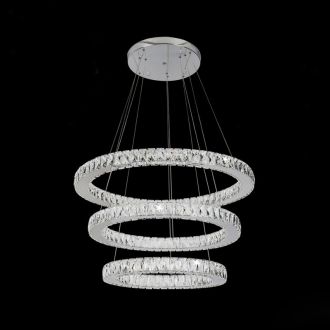 Каскадная люстра Eletto Olimpia EL330P90.1, LED 180 Вт, хром/прозрачный