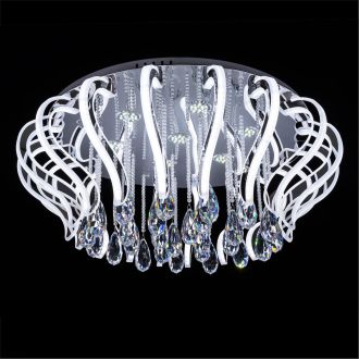 Накладная люстра Eletto Krown EL334C154.1, LED 154 Вт, хром/прозрачный