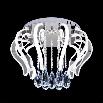 Накладная люстра Eletto Krown EL334C82.1, LED 82 Вт, хром/прозрачный