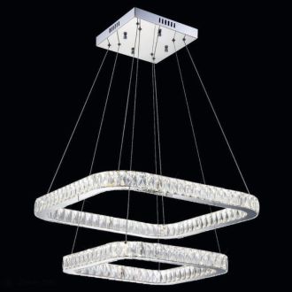 Подвесная люстра Eletto Granda EL336P70, LED 140 Вт, хром/прозрачный