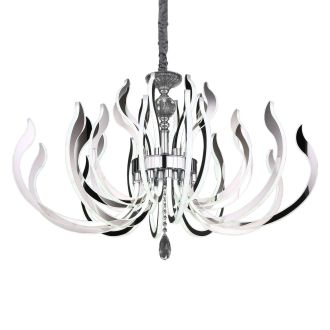 Подвесная люстра Eletto Miranda EL337P28, LED 240 Вт, хром/белый