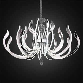 Подвесная люстра Eletto Miranda EL337P28, LED 240 Вт, хром/белый