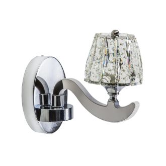 Бра Eletto Montserrat EL338W1, LED 11 Вт, хром/прозрачный, современный стиль