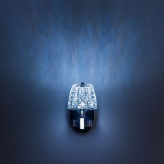 Бра Eletto Montserrat EL338W1, LED 11 Вт, хром/прозрачный, современный стиль