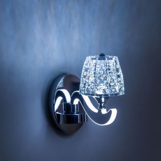 Бра Eletto Montserrat EL338W1, LED 11 Вт, хром/прозрачный, современный стиль