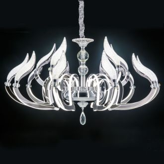 Подвесная люстра Eletto Diva EL339P12, LED 150 Вт, хром/белый