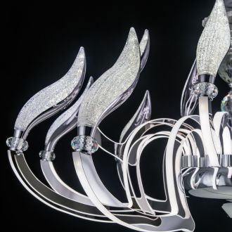 Подвесная люстра Eletto Diva EL339P12, LED 150 Вт, хром/белый