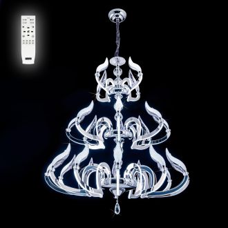 Подвесная люстра Eletto Diva EL339P24, LED 300 Вт, хром/белый