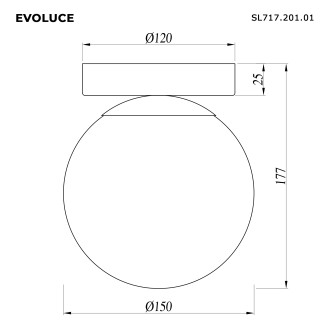 Бра Evoluce Acini SL717.201.01, E27, 40 Вт, золото матовое/белый