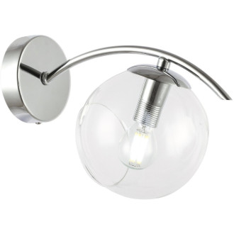 Бра Evoluce Ratella SLE102601-01, E14, 40 Вт, хром/прозрачный