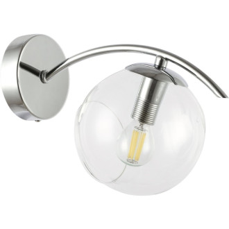 Бра Evoluce Ratella SLE102601-01, E14, 40 Вт, хром/прозрачный