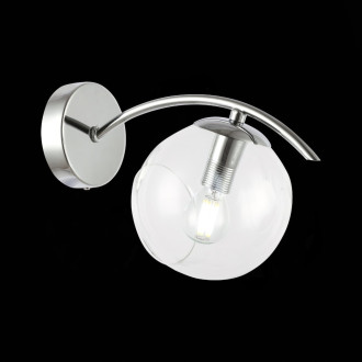 Бра Evoluce Ratella SLE102601-01, E14, 40 Вт, хром/прозрачный
