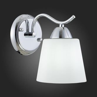 Бра Evoluce Liada SLE103901-01, E27, 60 Вт, хром/белый, классический стиль