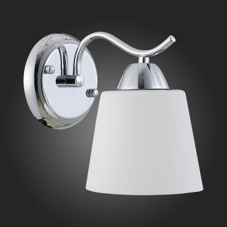 Бра Evoluce Liada SLE103901-01, E27, 60 Вт, хром/белый, классический стиль