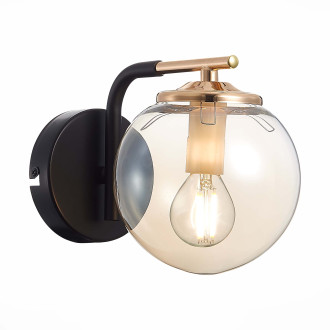 Бра Evoluce Literno SLE106901-01, E14, 40 Вт, черный/желтый, современный стиль