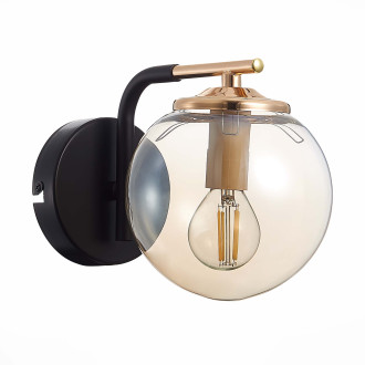 Бра Evoluce Literno SLE106901-01, E14, 40 Вт, черный/желтый, современный стиль