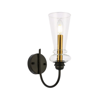 Бра Evoluce Rammo SLE112401-01, E14, 40 Вт, черный/прозрачный