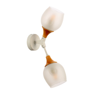Бра Evoluce Ciotolla SLE113501-02, 2×E27 по 60 Вт, белый, современный стиль