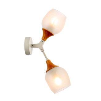 Бра Evoluce Ciotolla SLE113501-02, 2×E27 по 60 Вт, белый, современный стиль