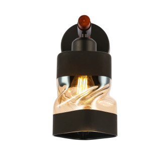 Бра Evoluce Abiritto SLE114401-01, E27, 60 Вт, черный/бежевый