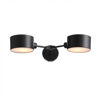 Бра Evoluce Gimento SLE183401-02, 2×E14 по 60 Вт, черный/белый