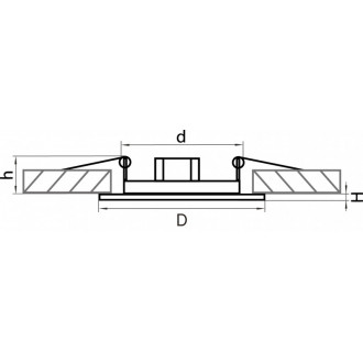 Встраиваемый светильник Lightstar 011077