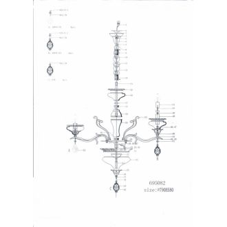 Подвесная люстра Lightstar 695082