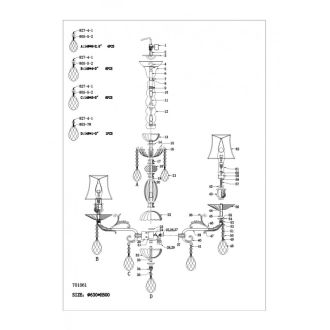 Подвесная люстра Lightstar 701061