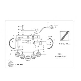 Накладная люстра Lightstar 704034