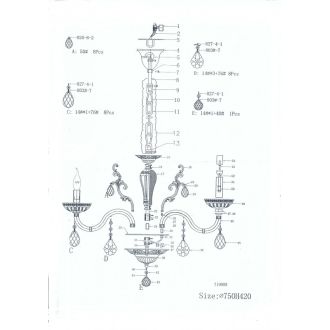 Подвесная люстра Lightstar 719088