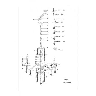 Подвесная люстра Lightstar 738082