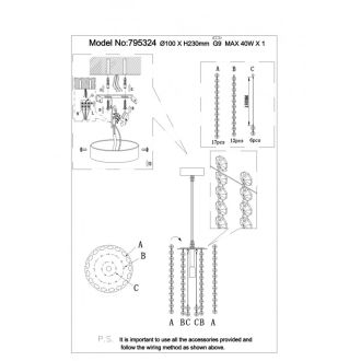 Подвесной светильник Lightstar 795324