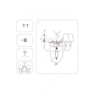 Люстра на штанге Lightstar 809056