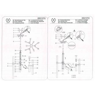 Подвесная люстра MW-Light 285010703