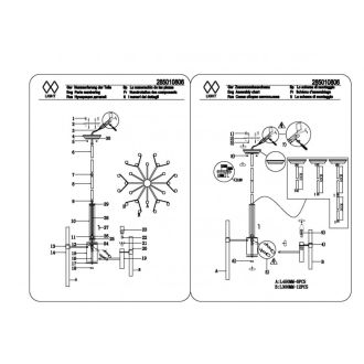 Люстра на штанге MW-Light 285010806
