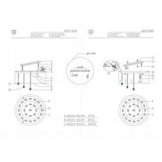 Накладная люстра MW-Light 465015606