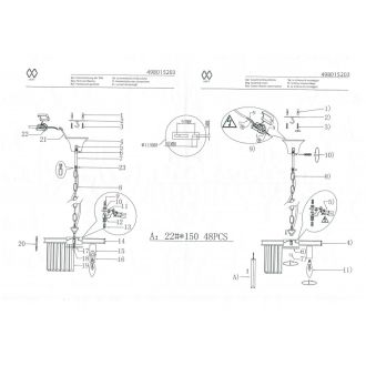Подвесная люстра MW-Light 498015203